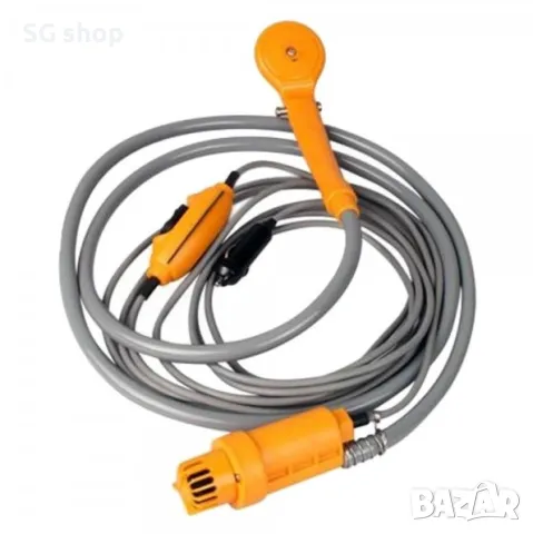 Преносим портативен къмпинг душ с помпа за автомобил 12V, снимка 3 - Къмпинг мебели - 50029804