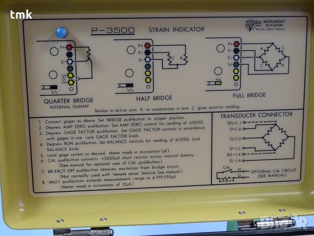 Instruments Division P-3500 индикатор на напрежение, снимка 5 - Други машини и части - 34241789
