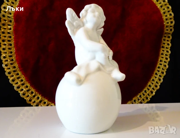 Порцеланова статуетка,фигура Ангел,Херувим. , снимка 2 - Статуетки - 51230416