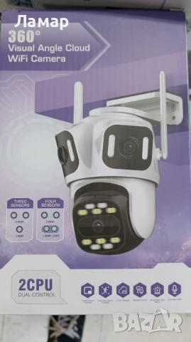 Тройна IP камера с WiFi приложение iCSee безжична камера 12MP, снимка 5 - IP камери - 50806447