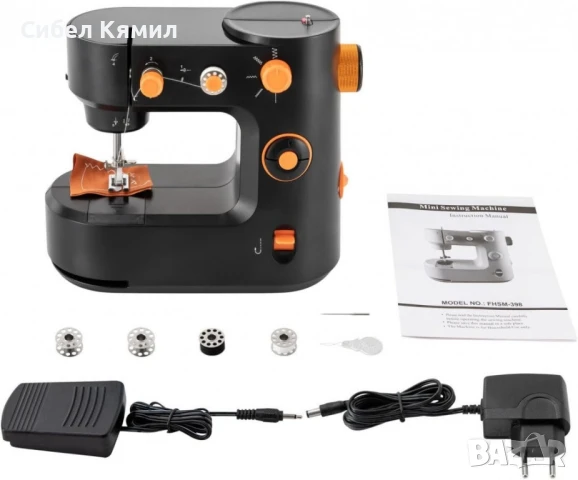 QVC Немска Мини шевна машина, компактна и удобна за домашна употреба, снимка 2 - Шевни машини - 50765276