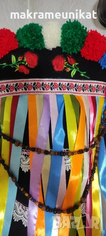 Кукерска маска, гугла, чисто нова, арт, новодел, снимка 8 - Декорация за дома - 43956219