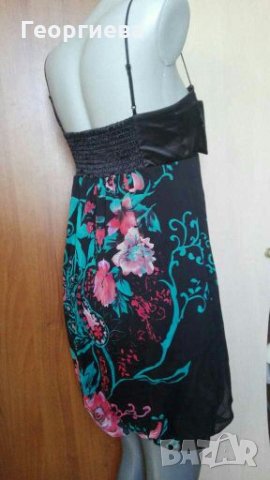 Кокетна рокля с панделка ПРОМОЦИЯ👗🍀S,S/M👗🍀арт.012, снимка 3 - Рокли - 29800422