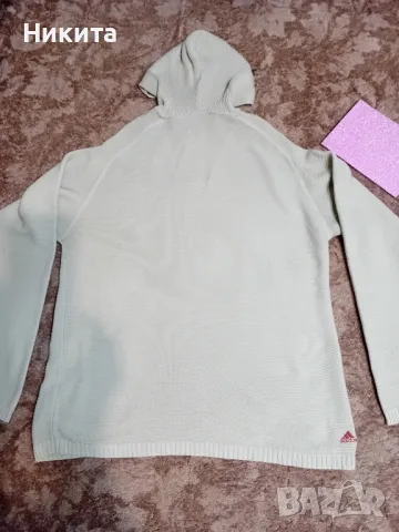 Адидас-плетена блуза с качулка-L/XL, снимка 2 - Блузи - 48144698