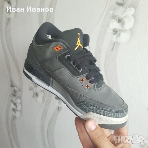оригинални маратонки  Jordan 3 Retro Fear (GS), снимка 9 - Маратонки - 40792953