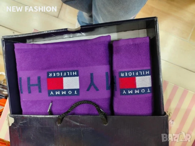 Памучни Хавлии -2бр с Кутия ✨ Tommy Hilfiger ✨ Victoria Secret ✨ Dior ✨, снимка 7 - Хавлиени кърпи - 50944436