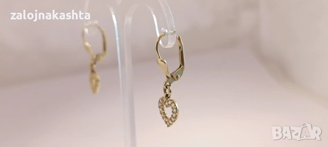 Нови-Златни обеци-1,68гр/14кр, снимка 5 - Обеци - 53915121