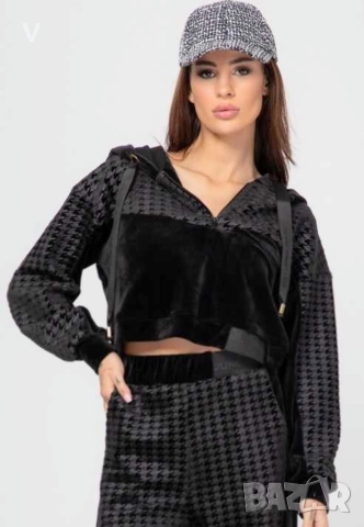 Дрехи Junona Юнона черен кроп топ бюстие екип комплект Recharge , снимка 7 - Корсети, бюстиета, топове - 52467913