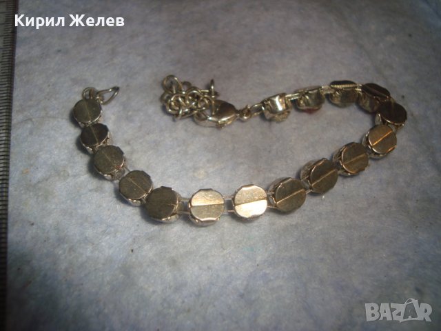 КРАСИВА НЕЖНА ПОСРЕБРЕНА КРИСТАЛНА МОДНА АРТ ГРИВНА 29423, снимка 4 - Гривни - 37715792