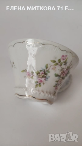 Двоен сет за чай от фин прозирен порцелан, снимка 8 - Сервизи - 53879518