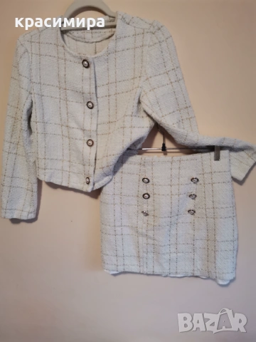 Комплект сако и пола от букле, снимка 3 - Костюми - 52841947