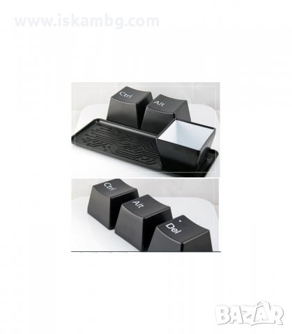 ОРИГИНАЛЕН КОМПЛЕКТ ЧАШИ И ПОДНОС С IT ДИЗАЙН CTRL ALT DEL - код 0652, снимка 7 - Сервизи - 34076397