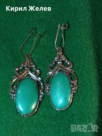 КРАСИВИ АЖУРНИ СРЕБРИСТИ ВИНТИДЖ АР НУВО СТИЛ РЕТРО АРТ ОБЕЦИ 27677, снимка 8 - Обеци - 37786304