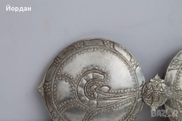 Сребърни пафти от народна носия, снимка 2 - Антикварни и старинни предмети - 50024176