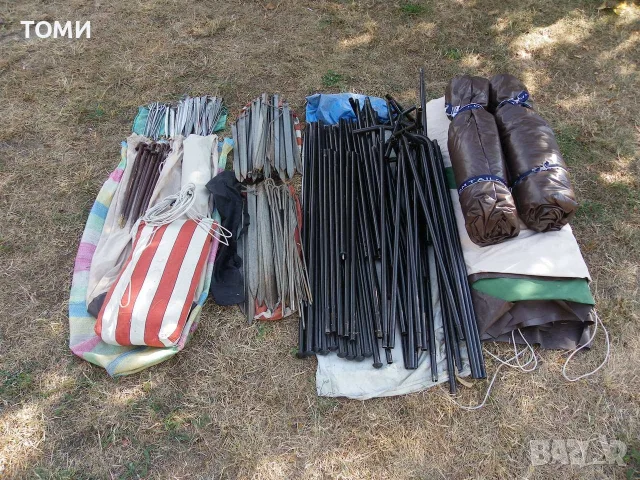 Палатка за 5 човека от импрегниран дишащ памук, снимка 12 - Палатки - 55798378