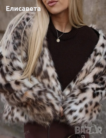 Дамско модерно зимно кожено яке и палто, снимка 6 - Якета - 51667143