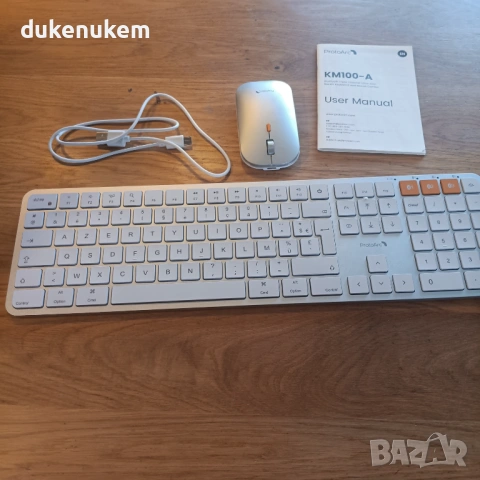 Безжичен комплект клавиатура и мишка за Mac – AZERTY, Bluetooth, снимка 8 - Клавиатури и мишки - 53382101