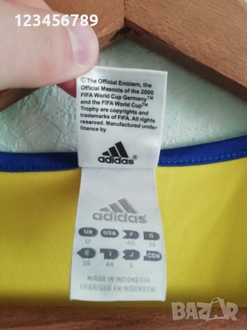 Brazil Brasil Adidas Fifa World Cup 2006 оригинална дамска рокля Бразилия спортна Футбол , снимка 7 - Рокли - 53353478