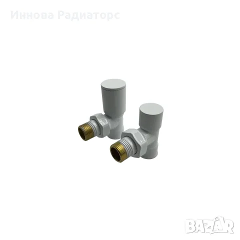90° Ъглов вентил за баня  , 1/2" , Бял