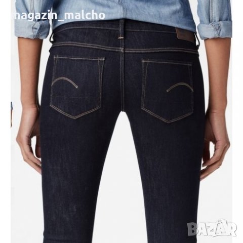 ДАМСКИ ДЪНКИ - G-STAR RAW 3301 DECONSTRUCT LOW SUPER SKINNY; размери: W25, W28, W30, W31, W33 и W34, снимка 3 - Дънки - 31289944