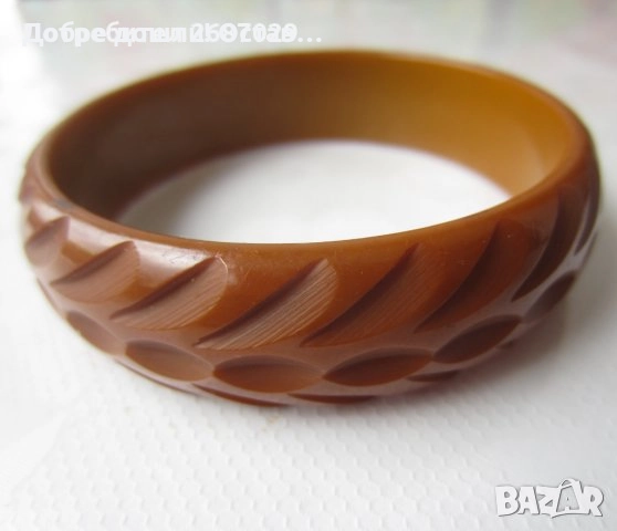 резбована гривна цвят келибар, снимка 12 - Други ценни предмети - 29276661