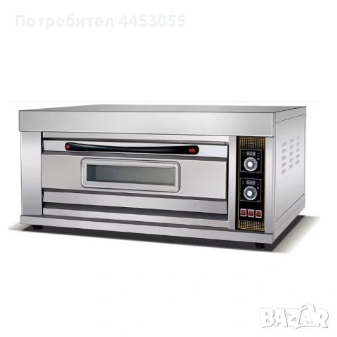 Професионална пекарна за закуски – едно ниво, 2 тави, прецизен контрол 6.6 kW, монофазна