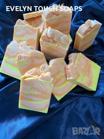 домашен сапун с аромат на печена тиква, снимка 4 - Козметика за тяло - 51703030