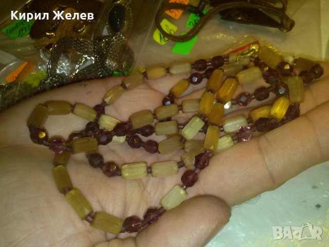 ОПУШЕН ФАСЕТИРАН КРИСТАЛ СТАРИННО ВИНТИДЖ с АМЕТИСТ и БРОНЗ 8691, снимка 4 - Антикварни и старинни предмети - 29638170