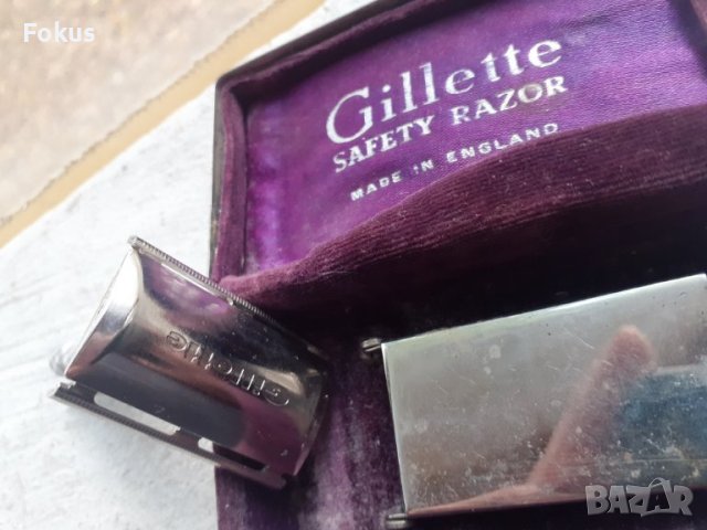 Стара колекционерска самобръсначка Gillette оригинална кутия, снимка 4 - Антикварни и старинни предмети - 42812823