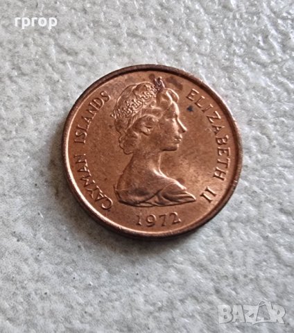 Монета 1 . Кайманови острови. 1 цент. 1972 година., снимка 3 - Нумизматика и бонистика - 42864056