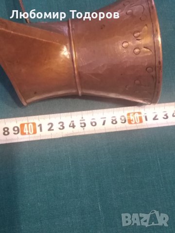 Ръчно ковано старо медно джезве, снимка 4 - Други ценни предмети - 31045213