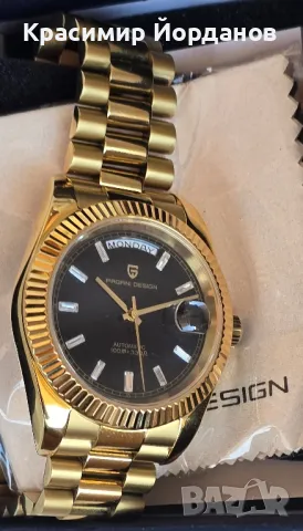 rolex president gold homage automatic 41 mm day date. Seiko NH36A movement, снимка 12 - Мъжки - 35860588