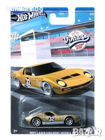 Колекционерска количка Hot Wheels 1971 Lamborghini Miura SV