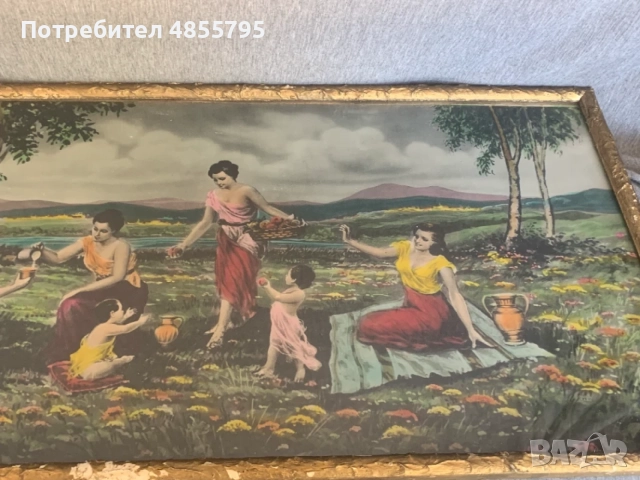 картина соц период, снимка 5 - Антикварни и старинни предмети - 55742054