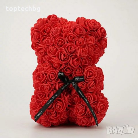 Мече от рози, ROSE BEAR S в кутия, снимка 11 - Романтични подаръци - 35527085