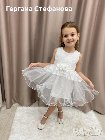 Нежност в бяло🥰 Размер-6м.12м.18м.24м.36м. Цена-38 лв, снимка 6 - Бебешки рокли - 44394359