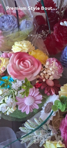 букет от соеви свещи , снимка 14 - Декорация за дома - 54004913