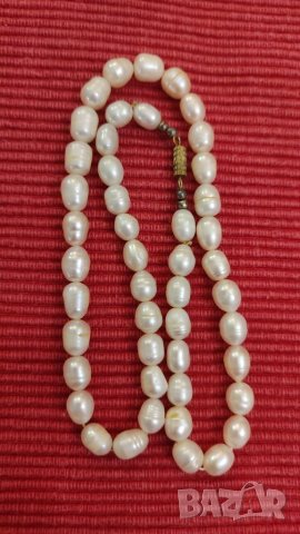 Старо колие, гердан, огърлица от естествени перли. , снимка 6 - Колиета, медальони, синджири - 40696675