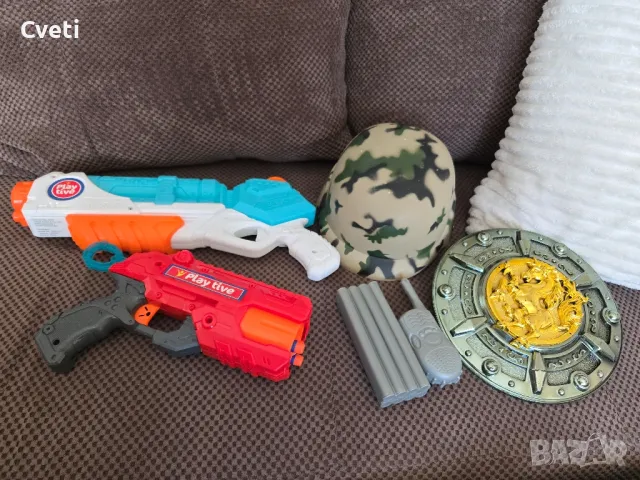 Играчки пушки , водна пушка всичко 10лв 