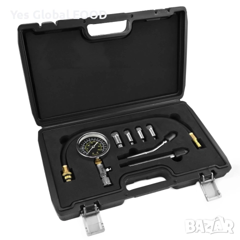 QWORK комплект за тест на компресия на бензинови двигатели