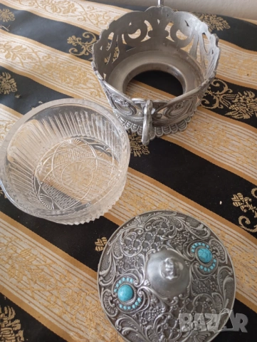 Винтидж захарница, снимка 4 - Антикварни и старинни предмети - 53882388