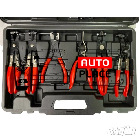 Клещи за скоби за водни съединения 9 части HAWEK, снимка 6 - Клещи - 53955274