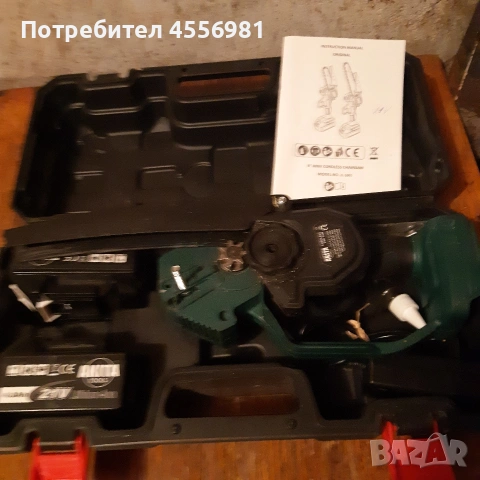 Акумулаторен верижен трион за клони, снимка 4 - Градински инструменти - 54004594