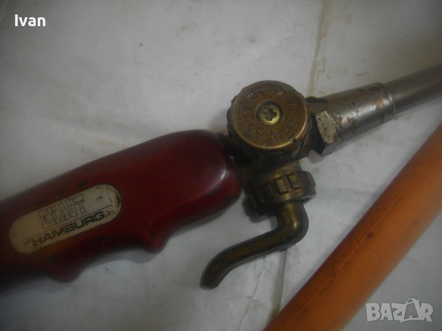 126 см Голяма газова ГОРЕЛКА ЗА ПОКРИВИ ХИДРОИЗОЛАЦИИ Немска оригинална старо качество EXACT HAMBURG, снимка 15 - Други инструменти - 54032988