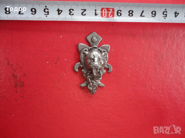 Старинно чукало лъв миниатюура , снимка 2 - Колекции - 44714467