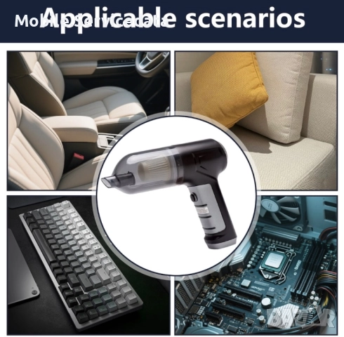 Мини Преносима Прахосмукачка за кола,офис,стая, снимка 2 - Прахосмукачки - 52507288