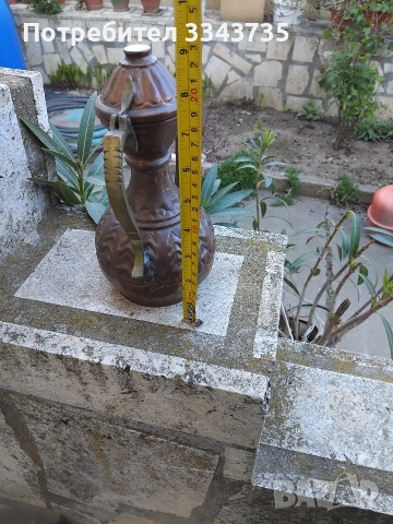 Античен меден ибрик., снимка 4 - Антикварни и старинни предмети - 54176395