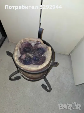 Метална стойка за свещ, снимка 2 - Декорация за дома - 47994709