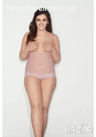 Макси моделиращо боди в бежов цвят GLAM BIG Mitex, снимка 1