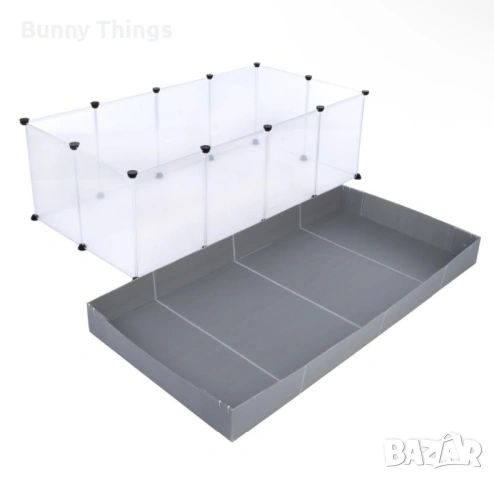 Вътрешно сглобяемо заграждение с под за малки животни, снимка 2 - Декоративни зайчета - 53350164